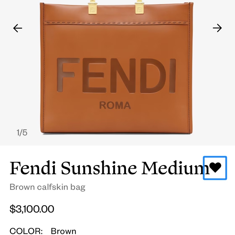 Fendi Sunshine Tote